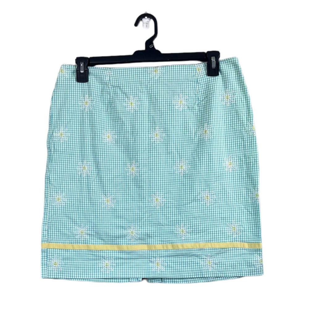 Vintage Women's Plaid Daisy David Brooks Skirt 14